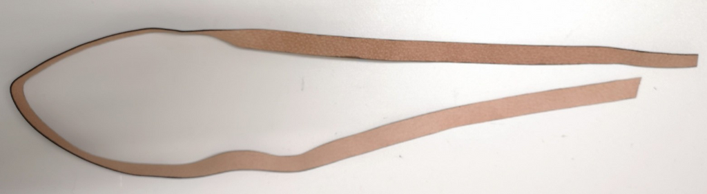 Sword Knot Strap Brown Leather Replacement Part