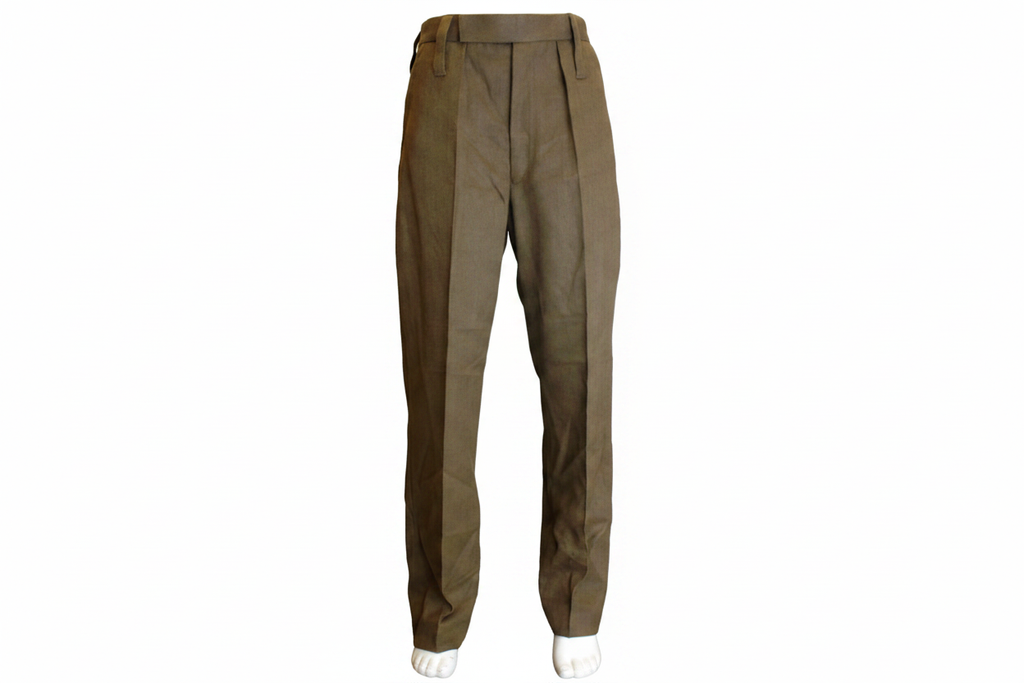 Trousers front waistband - white background