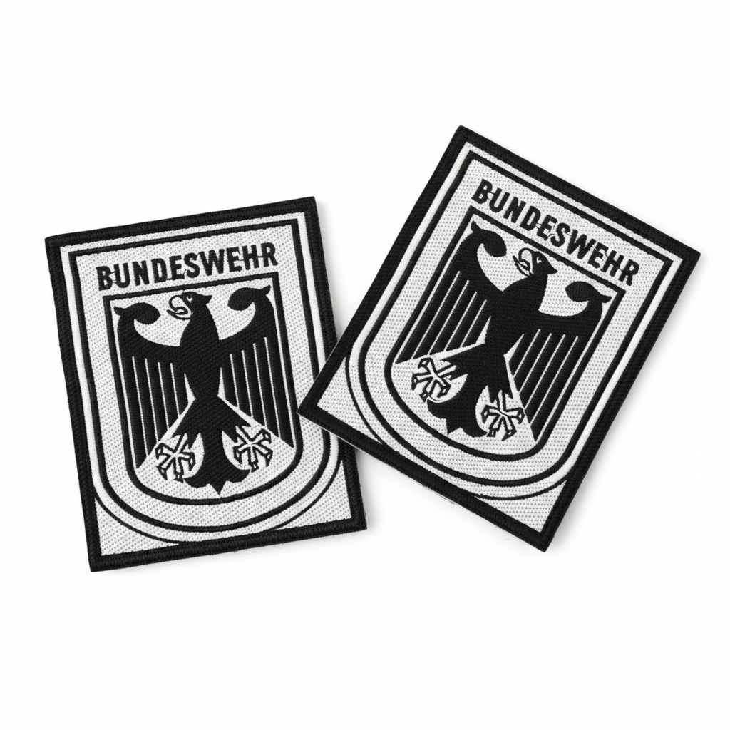 Two Bundeswehr patches overlapping clean