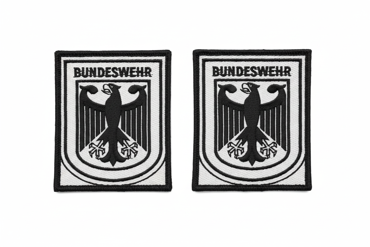 Two Bundeswehr patches side by side