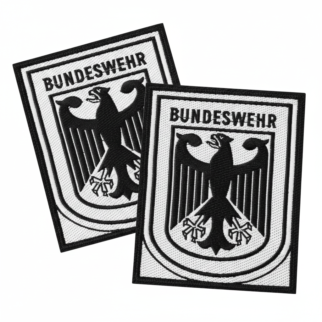 Two Bundeswehr patches stacked and overlapping