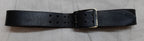 Vintage Leather Belt Solid Brass Double Prong Painted Buckle 1 3/4 Wide Size 36"