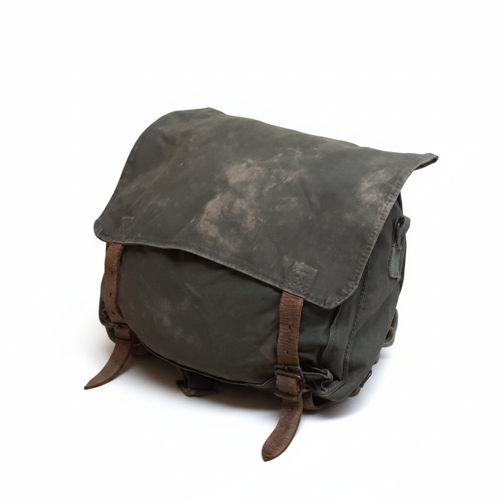 Vintage Military Canvas Bag - White Background Test