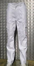 White Military Style Combat Cargo / Utility / Field Trousers Size 26"-30" - NEW