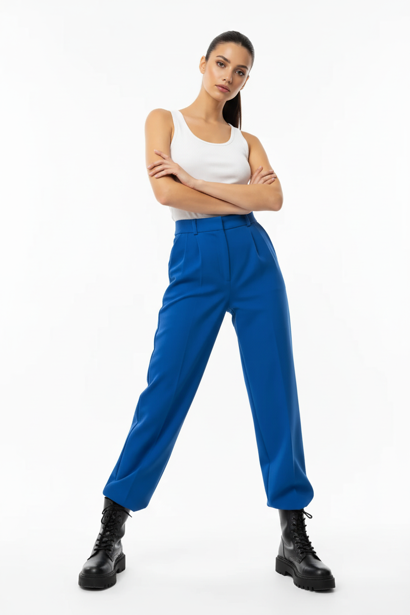 White Vest Blue Trousers