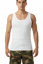 White Vest Male Model