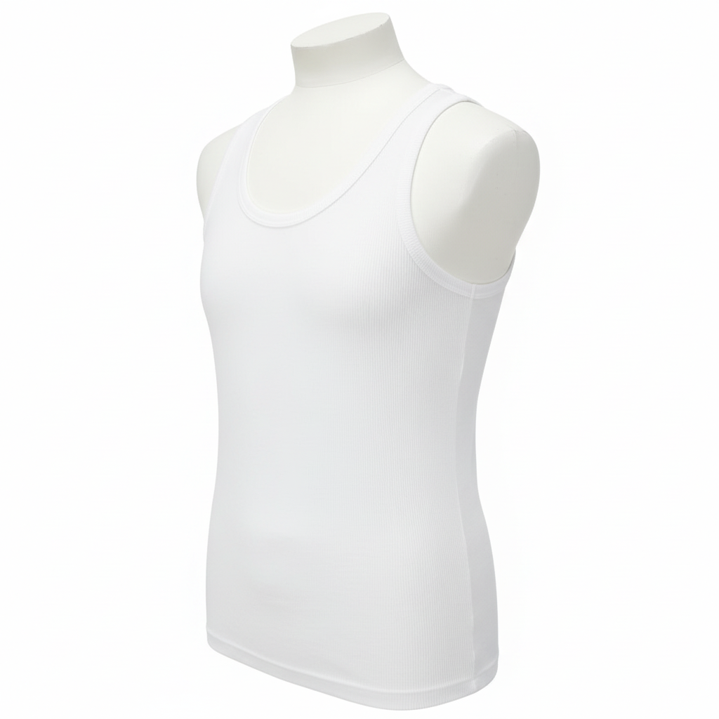 White Vest Mannequin Angled