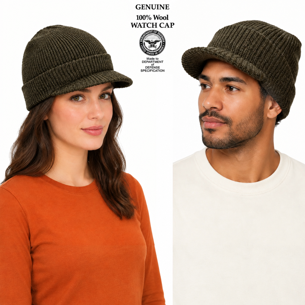Woman’s hat recoloured olive green