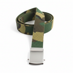 Woodland Camo Belt - White Background, No Reflection