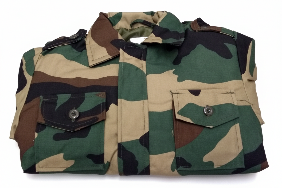 Woodland camo jacket white bg