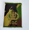 Woodland DPM Adjutant General's Corps AGC RQMS Rank Slide