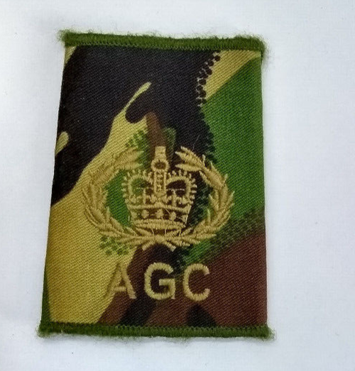 Woodland DPM Adjutant General's Corps AGC RQMS Rank Slide
