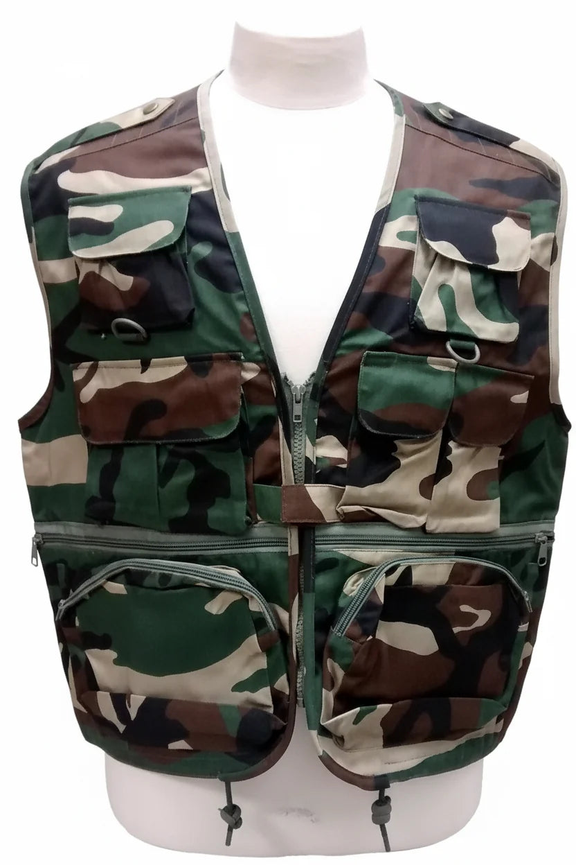 Utility Vest Combat - Fishing - Photography - Airsoft Assorted Colours