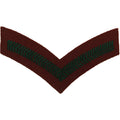 Genuine British Army Green on Red WRAC Rank Chevrons / Badges/Patches