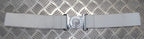 Yorks Belt White Yorkshire Regiment Courlene Belt & Chrome Buckle 44"